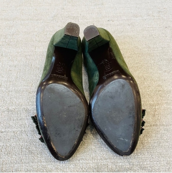 Missoni Ruffle Toe Suede Heels - Picture 6 of 6